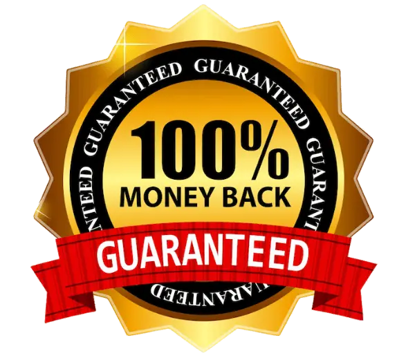 60 Day 100% Money Back Guarantee Seal